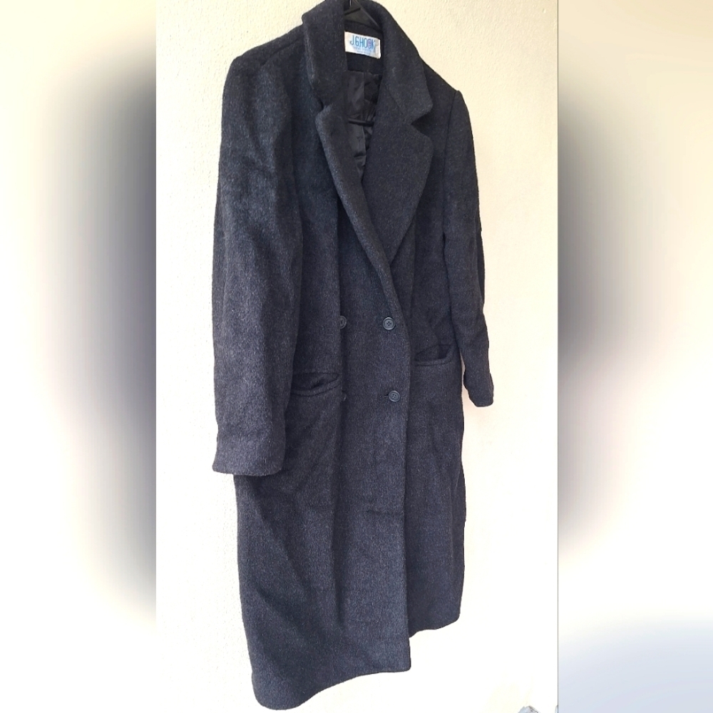 Vintage J.G.Hook Demi Petite Gray Women's Coat 100% Pure Wool - Picture 7 of 9